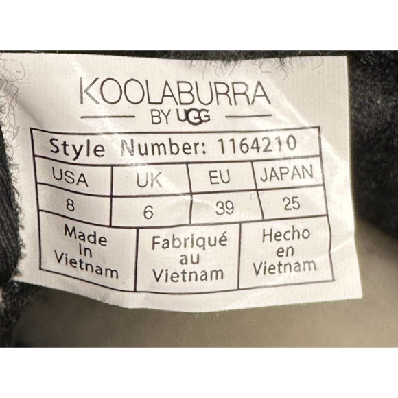 Koolaburra by UGG Deza Lace-Up Utility Boots Womens Size 8 Black Suede New $120 - Picture 13 of 14